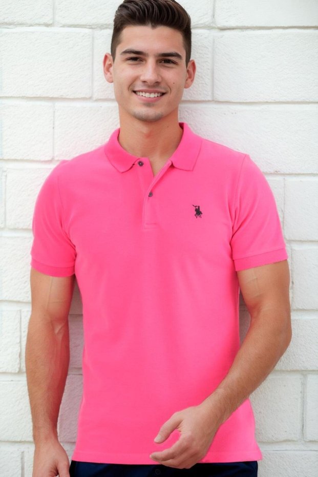 Men's Polo Collar Breathable T-Shirt Regular Fit Summer New Season Model