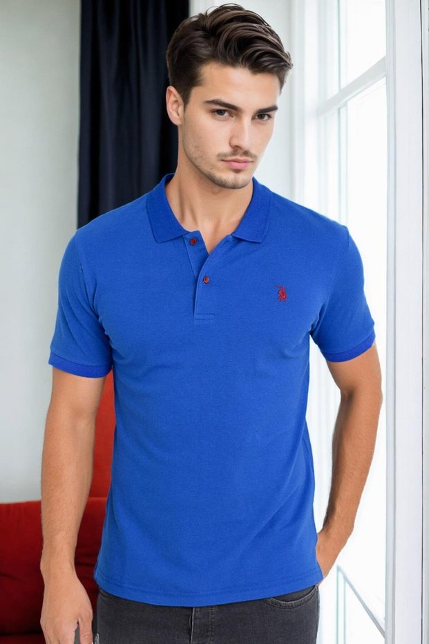 Men's Polo Collar Breathable T-Shirt Regular Fit Summer New Season Model