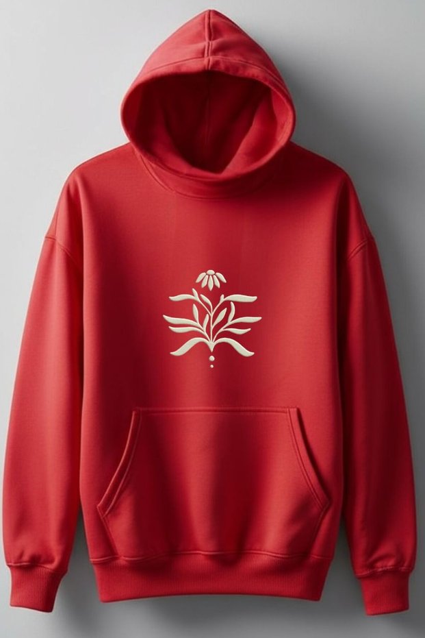 New Season Printed 3 Yarn Cotton Hooded Sweatshirt