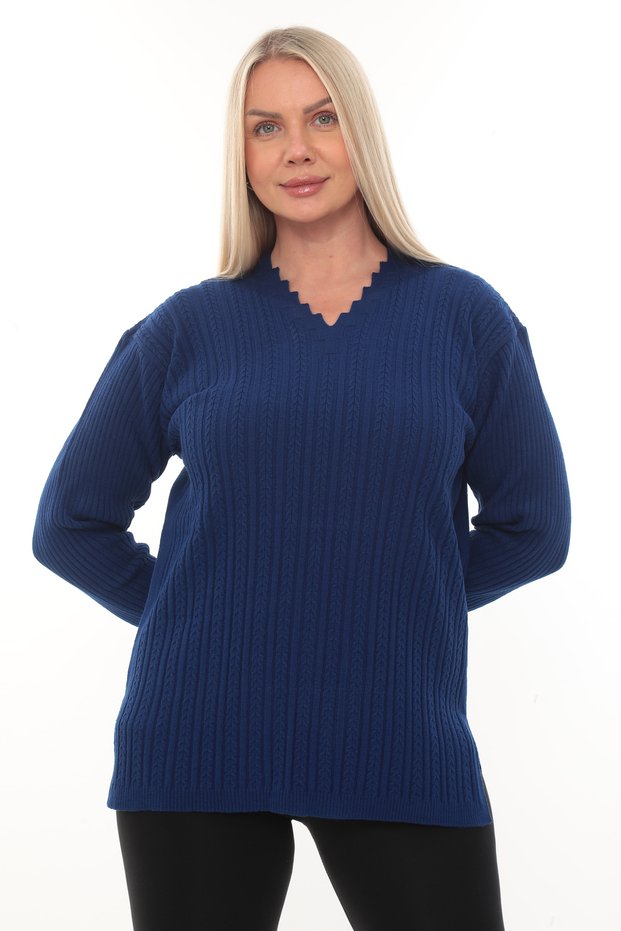Women's Long Sleeve Knitwear Sweater Blouse Combed Cotton Mother Stair Collar Winter Transitional Four Seasons