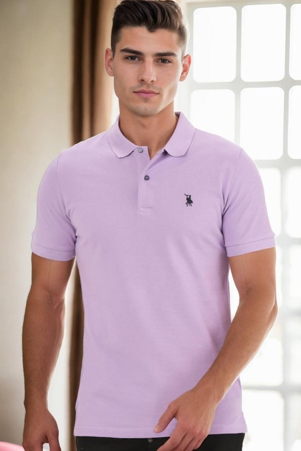 Men's Polo Collar Breathable T-Shirt Regular Fit Summer New Season Model