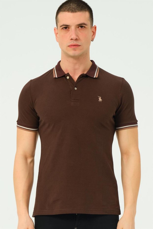 Men's Polo Collar Breathable T-Shirt Regular Fit Summer New Season Model