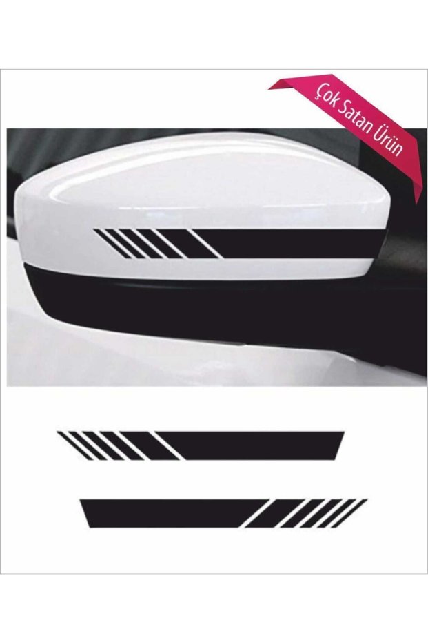 Auto Mirror Strip Special New Quality Quality Sticker Black 2 Li 20*2,5 cm
