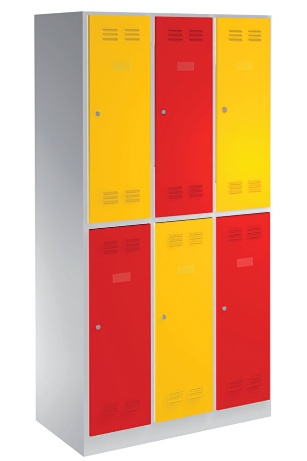 6-compartment locker - 1