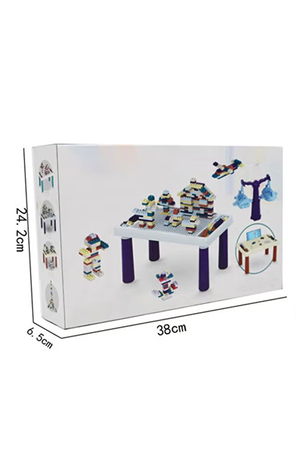 3D building block table, a DIY educational toy containing more than 120 large building blocks. - 2