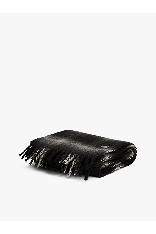 TH Crest Check Scarf With Wool - 4