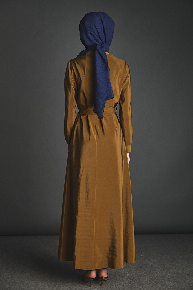 Kuşaklı Bomber Elbise - 4