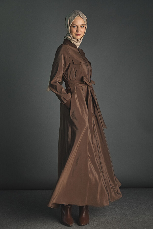 Kuşaklı Bomber Elbise - 3