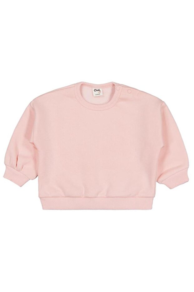 Basic 6-18 Months Sweatshirt - Pink 9-12 Months
