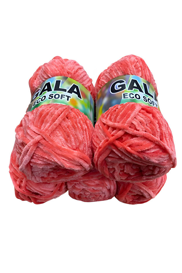 Eco Soft Velvet Knitting Yarn Set of 5 500 Gr