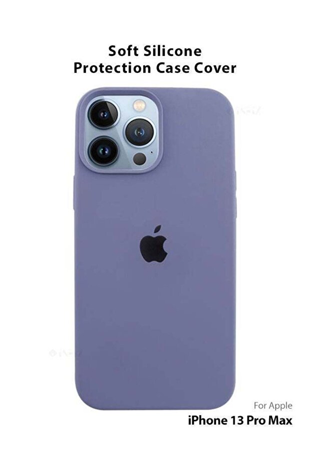 غطاء سيليكون متوافق مع الشعار لهاتف Apple iPhone 13 Pro Max