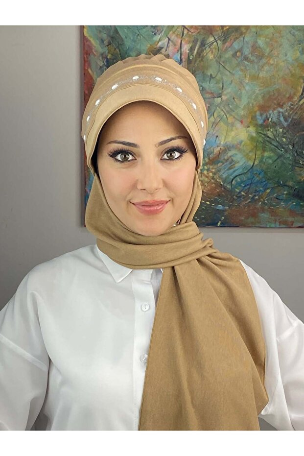 قبعة منقوشة بنمط ثعبان اللؤلؤ من أرفا