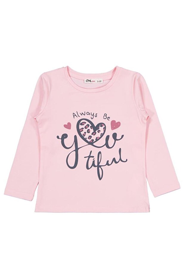 Leopard Printed 2-5 Years Old Sweatshirt - Pink 5-6 Years Old