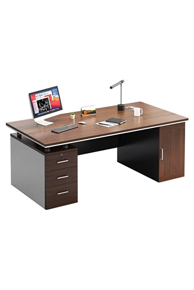 مكتب تنفيذي وطاولة كمبيوتر متعددة الوظائف 120 سم - 2