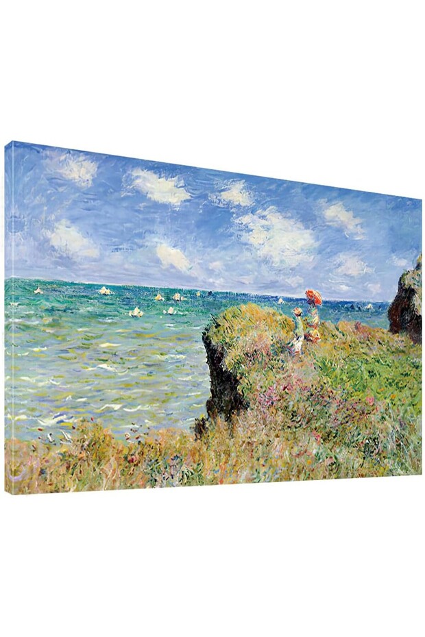 Clifftop Walk at Pourville Wall Art by Claude Monet (60x120 cm, )