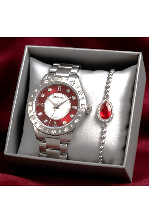Set Ceas + Bratara dama - Ruby Elegance Set - 1
