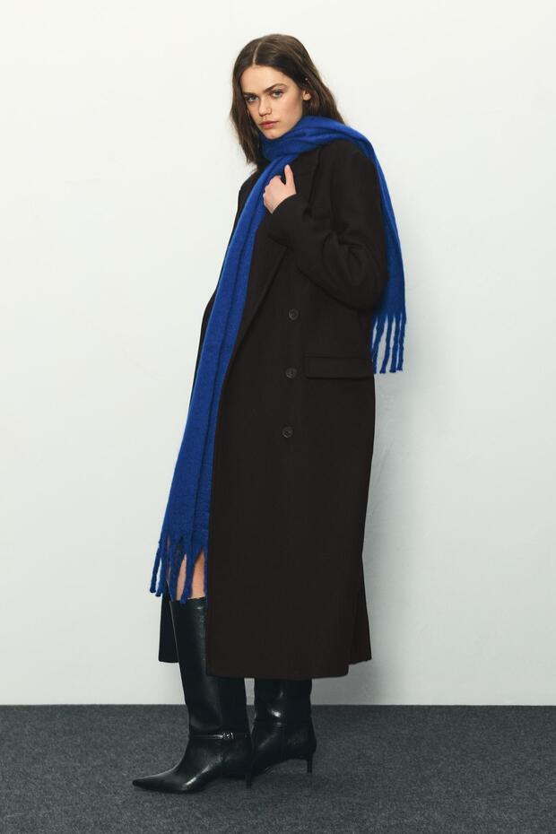 Manteco® uzun yünlü palto - 4