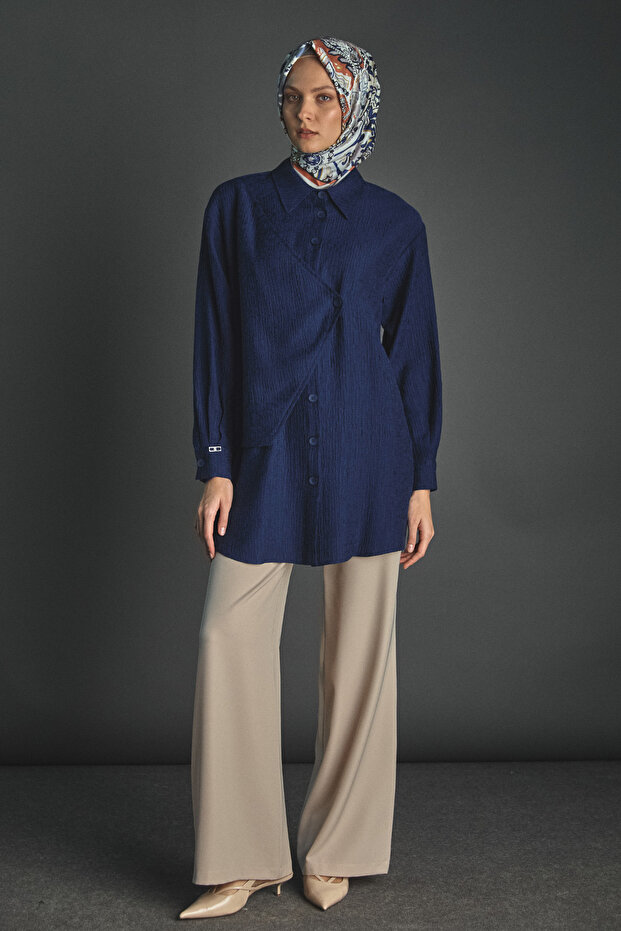 İliklenebilir Parçalı Tunik - 5