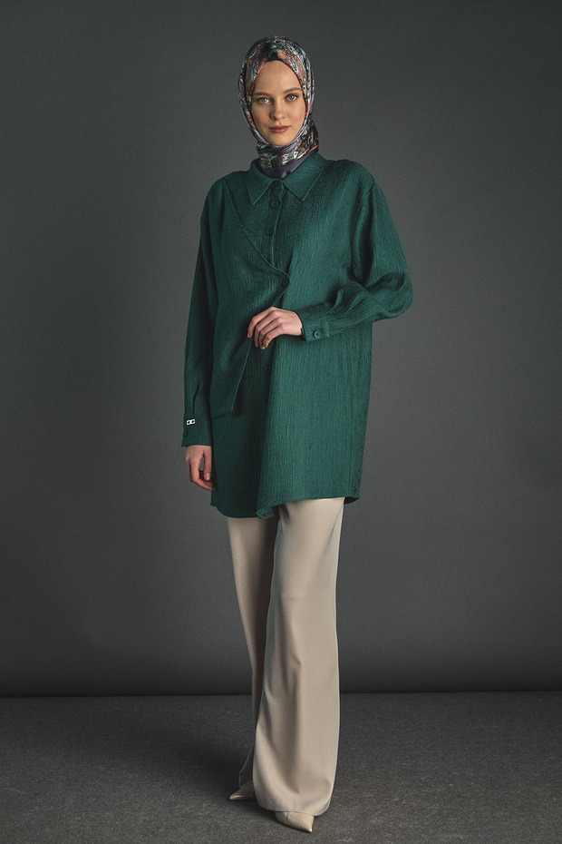 İliklenebilir Parçalı Tunik - 1