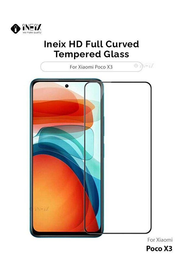 واقي شاشة كامل من الحافة إلى الحافة لهاتف Xiaomi Poco X3