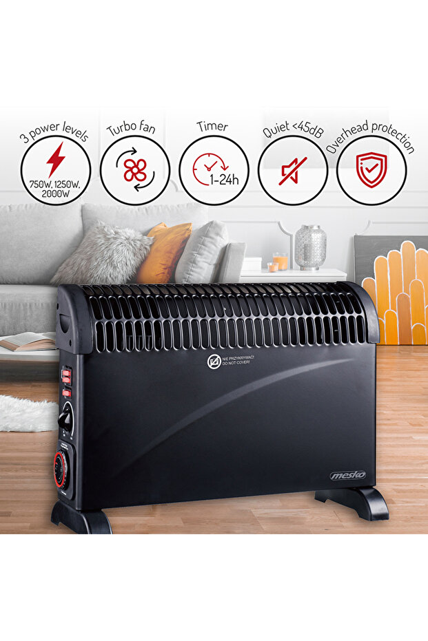 Convector Heating LCD Screen 2000W Compact - 11