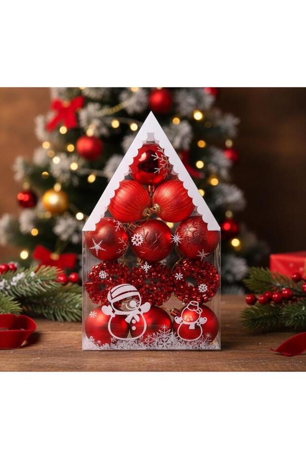 Ert-yil-25206 christmas ball home type pvc boxed 12 pieces x cm