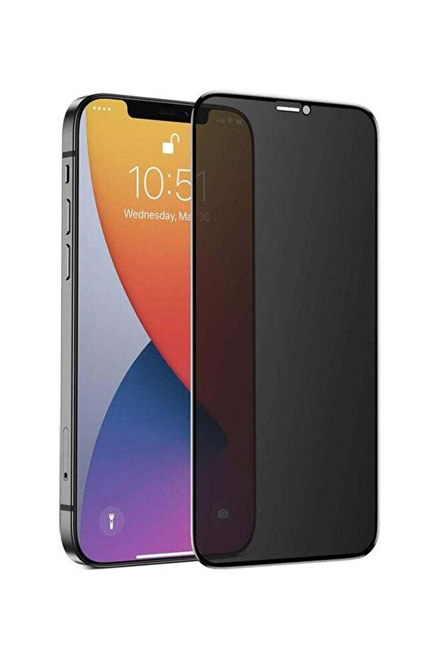 واقي شاشة كامل من الزجاج المقوى للخصوصية لهاتف Apple iPhone 12 Pro