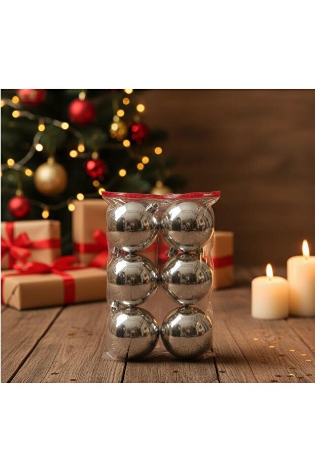 Ert-Yil-25315-Gms New Year Top Gold 10 cm 6 Pieces Opp