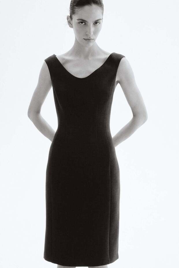 Off-the-shoulder pencil dress