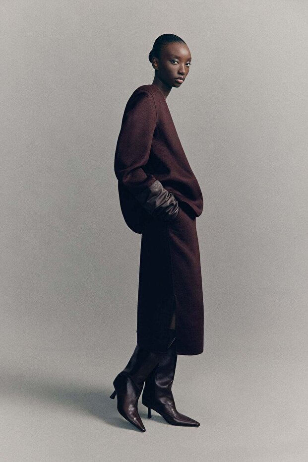 بلوزة مصنوعة يدويًا من مزيج الصوف - 3