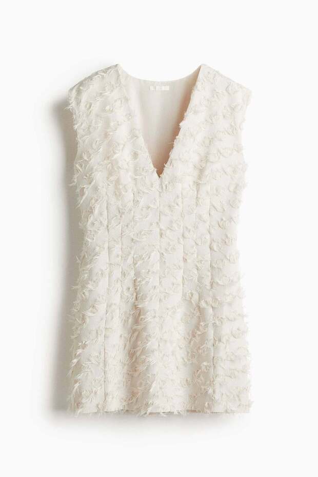 Jacquard-weave dress