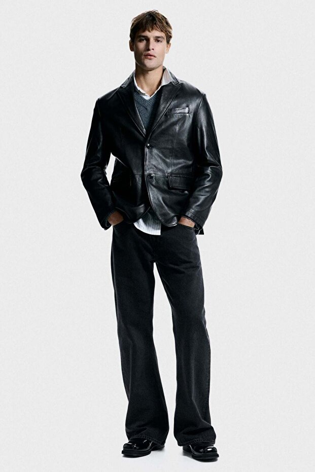 Regular Fit Leather jacket