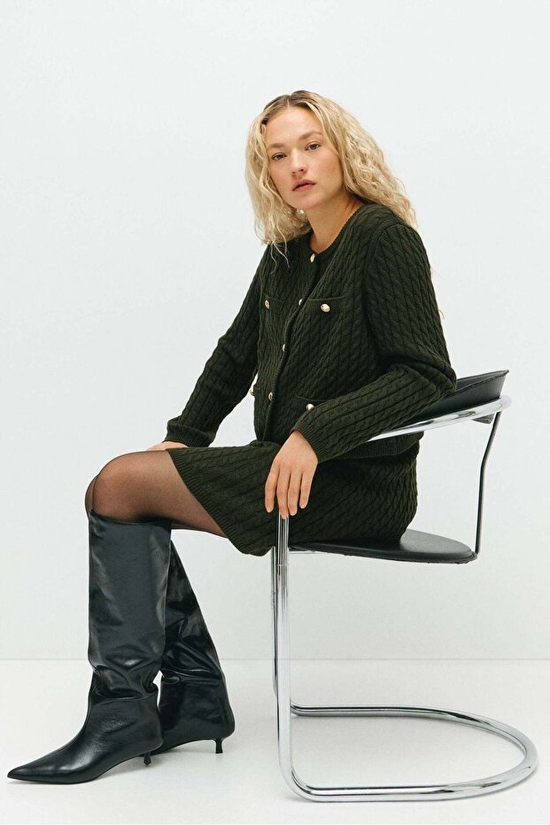 MAMA 2-piece cable-knit set