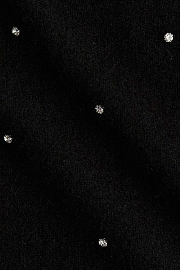 Rhinestone-detailed jumper