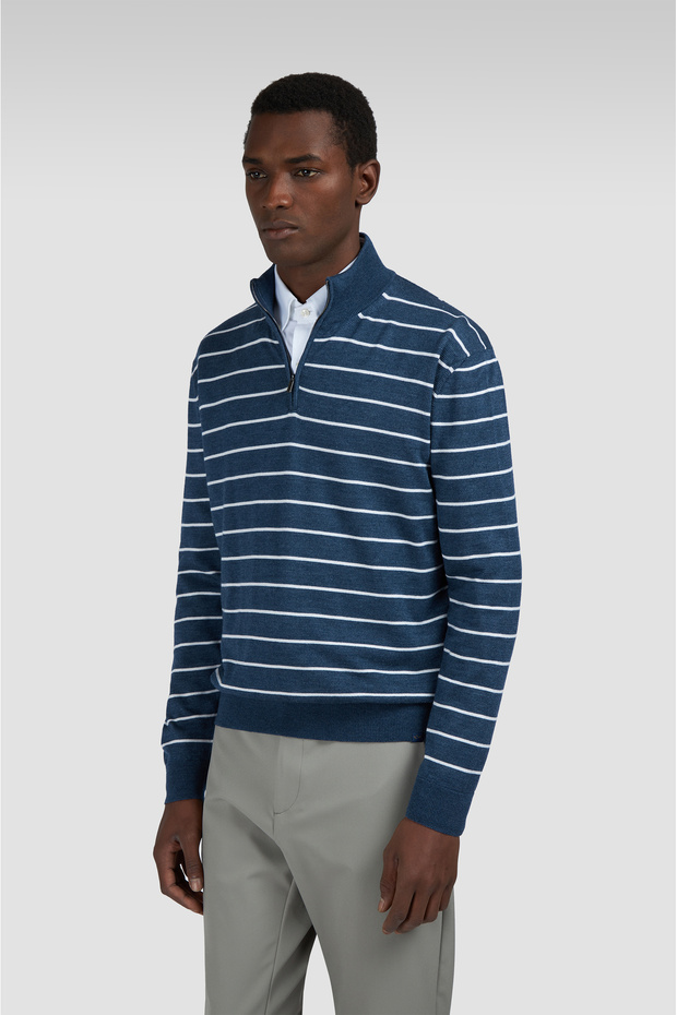 Men's Knitted Wool Silk Sweater
