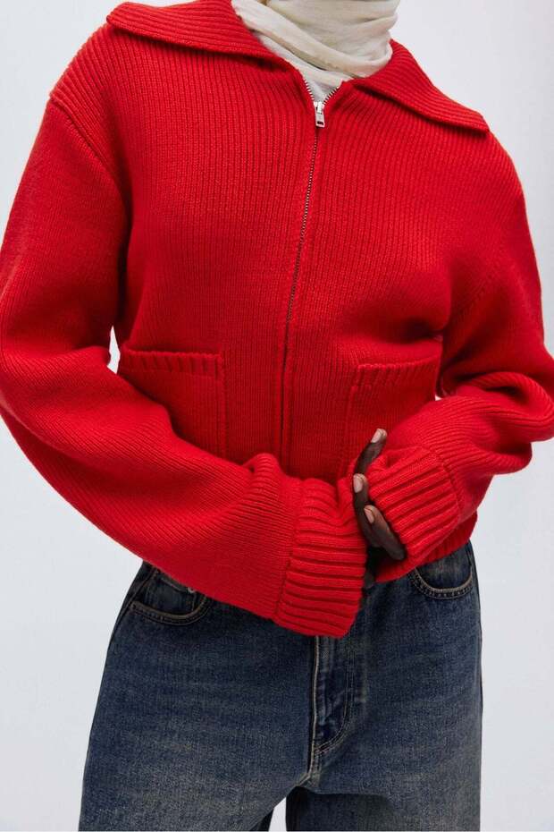 Zip-through cardigan - 2