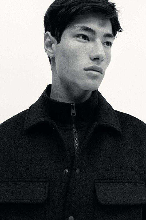 قميص خارجي من مزيج الصوف - 3