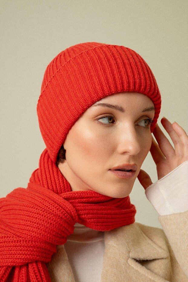 Fitilli Yün Narçiçeği Bere - 1