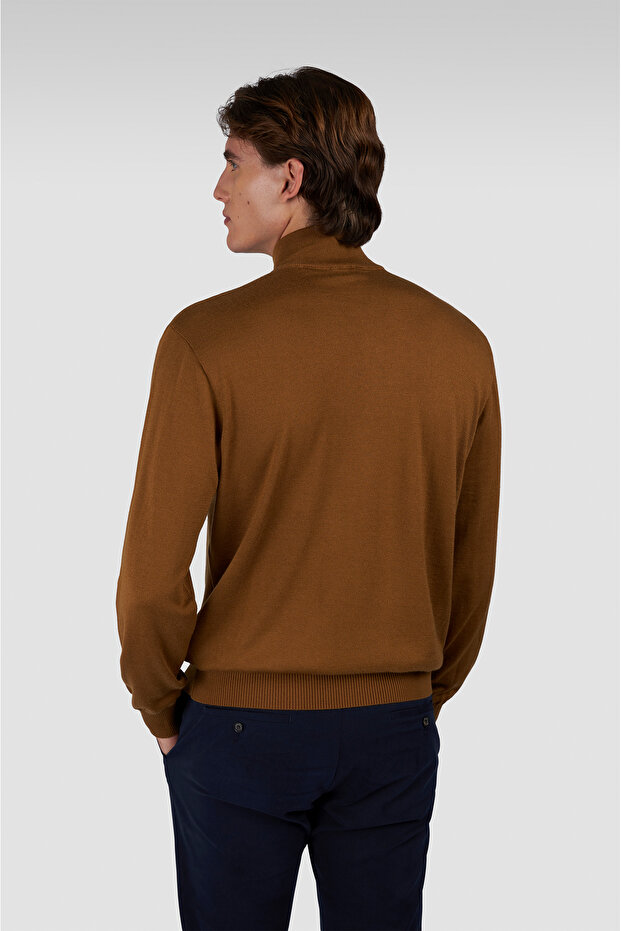 SWEATER ZIP WOOL LYOCELL - 2