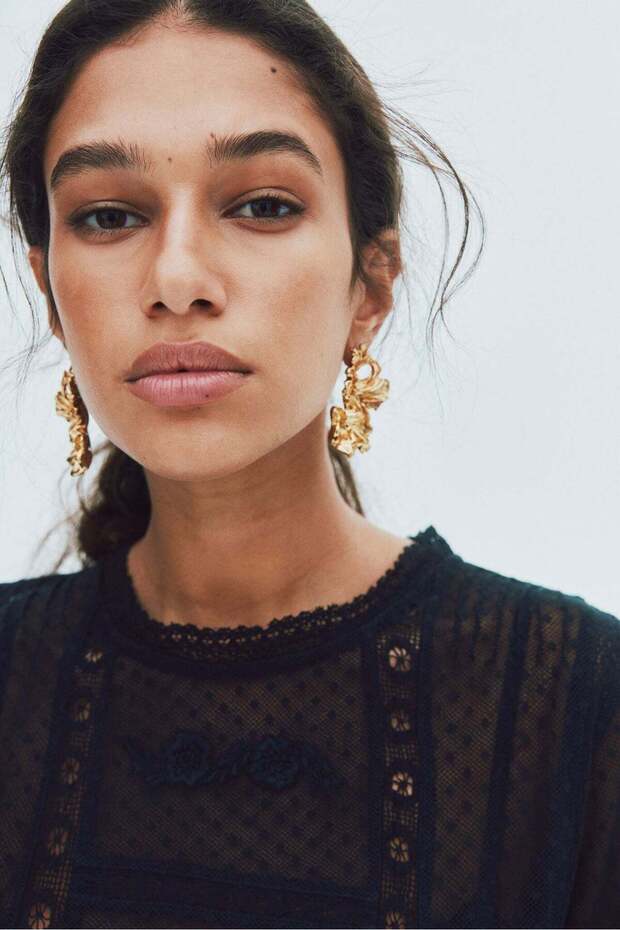 Plumeti mesh blouse