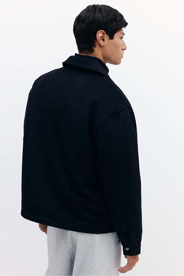 قميص خارجي من مزيج الصوف - 5