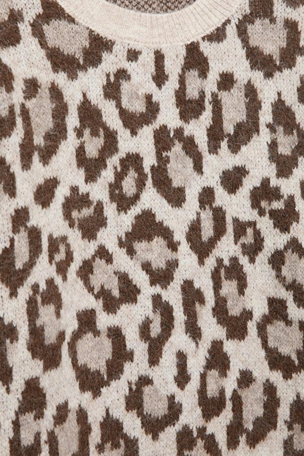 Leopar desenli kazak - 7