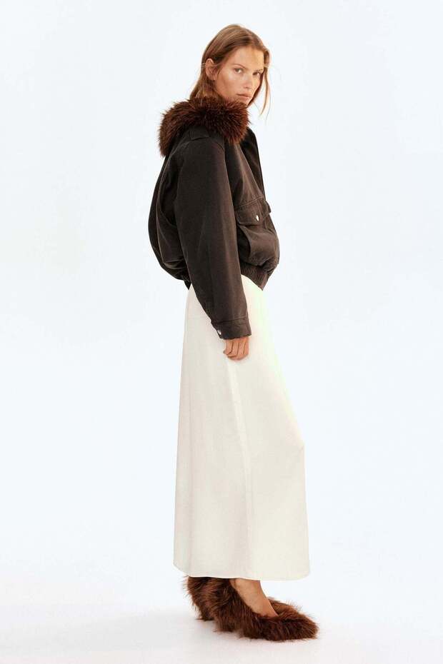 سترة قصة فضفاضة ذات ياقة - 3