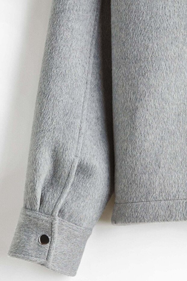 قميص خارجي من مزيج الصوف - 6