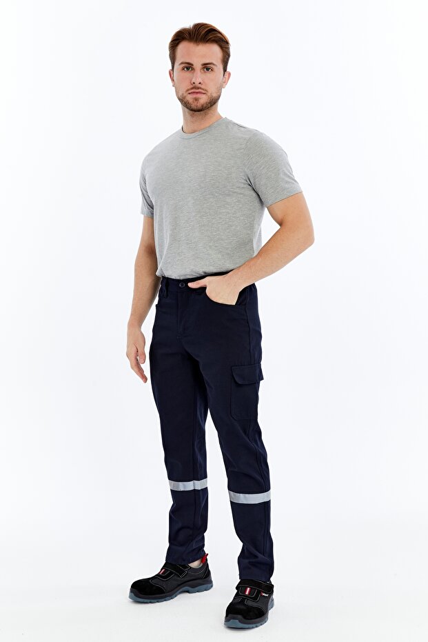 İş Pantolonu Kışlık Basic Model 2 Lacivert 5 Cepli - 7