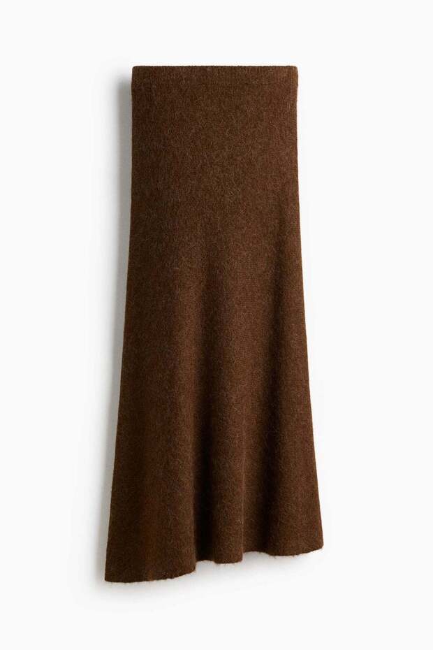 Alpaca-blend skirt