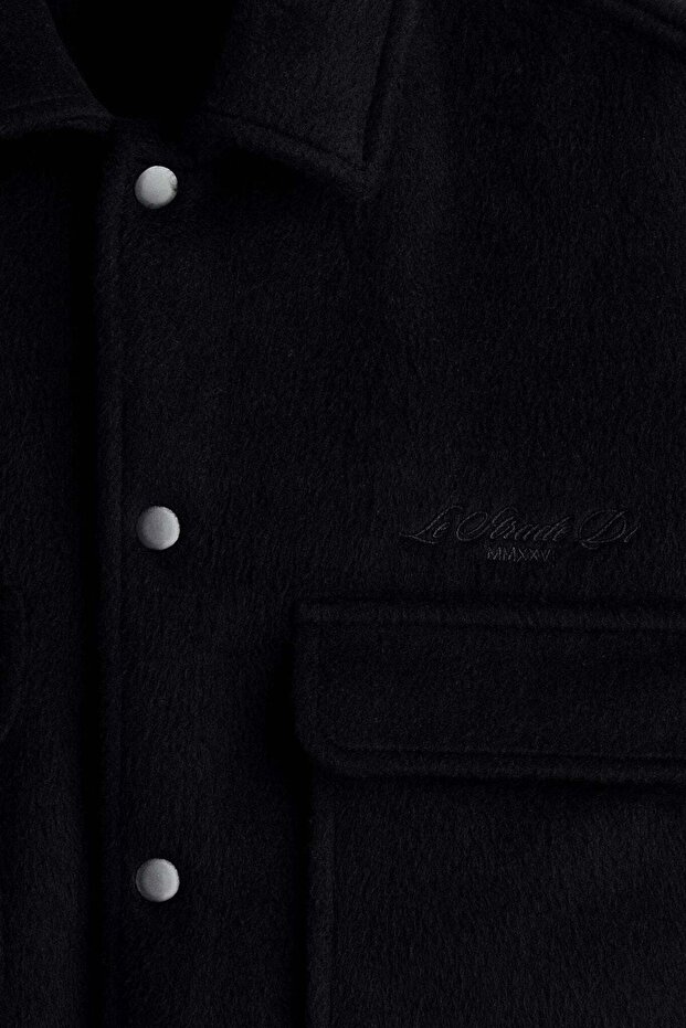 قميص خارجي من مزيج الصوف - 7