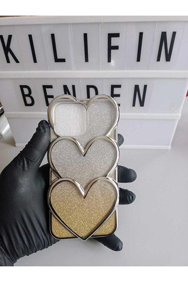 موديل حافظة آيفون 15 برو ماكس بنمط القلب - 1