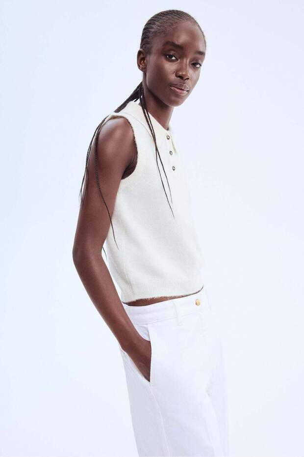 سترة صوفية ذات ياقة - 1