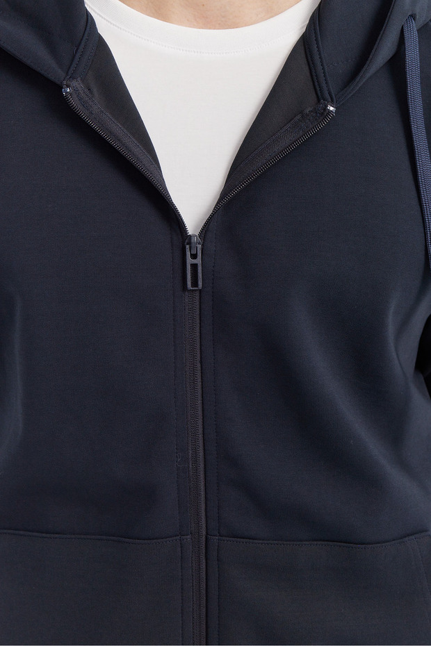 Erkek Kapüşonlu Sweat ÜSt - 8